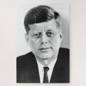JFK John F. Kennedy Black & White Legpuzzel (Verticaal)