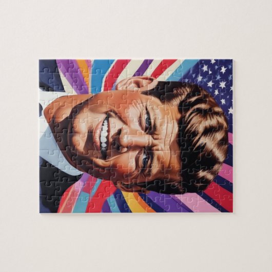JFK John F. Kennedy Motivatie inspiratie Legpuzzel (Horizontaal)