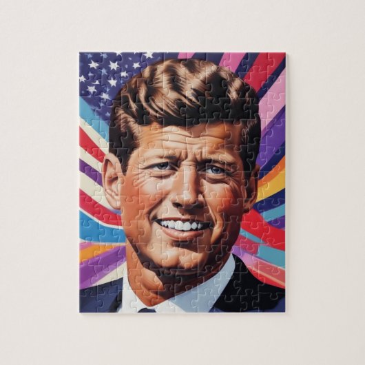 JFK John F. Kennedy Motivatie inspiratie Legpuzzel (Verticaal)