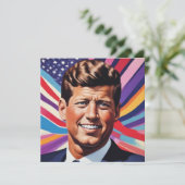 JFK John F. Kennedy Motivatie Kaart (Staand voorkant)