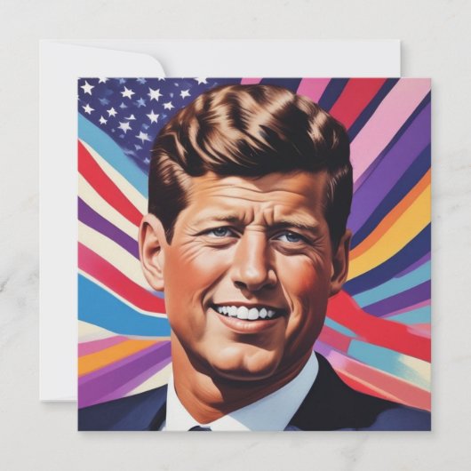 JFK John F. Kennedy Motivatie Kaart (Voorkant)