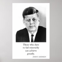 JFK John F. Kennedy Quote bereiken geweldig