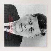 JFK John F. Kennedy Quote Dingen gebeuren niet Legpuzzel (Horizontaal)