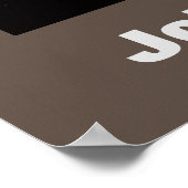 JFK John F. Kennedy Quote Motivatie Brown Poster (Hoek)