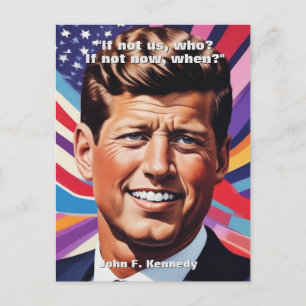 JFK John F. Kennedy Quote Motivatie inspiratie Briefkaart
