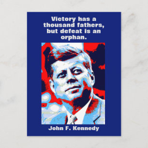 JFK John F. Kennedy Quote Motivatie inspiratie Briefkaart
