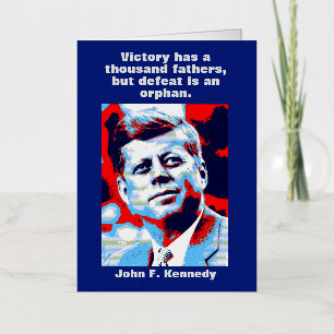 JFK John F. Kennedy Quote Motivatie inspiratie Folie Wenskaart