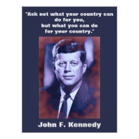 JFK John F. Kennedy Quote Motivatie inspiratie