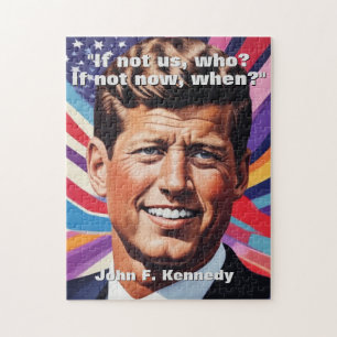 JFK John F. Kennedy Quote Motivatie inspiratie Legpuzzel