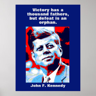JFK John F. Kennedy Quote Motivatie inspiratie Poster