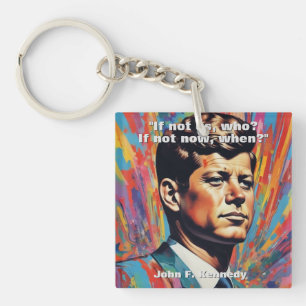 JFK John F. Kennedy Quote Motivatie inspiratie Sleutelhanger