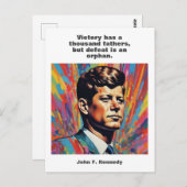 JFK John F. Kennedy Quote Motivational Inspiration Briefkaart (Voorkant / Achterkant)