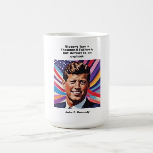 JFK John F. Kennedy Quote Motivational Inspiration Koffiemok (Center)