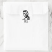 JFK - John F. Kennedy Ronde Sticker (Tas)