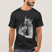JFK John F Kennedy Sigaar Roken Roker T-shirt (Voorkant)