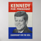 JFK - John Kennedy voor President Poster (Voorkant)