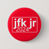 JFK, jr. 2024 Ronde Button 5,7 Cm (Voorkant)