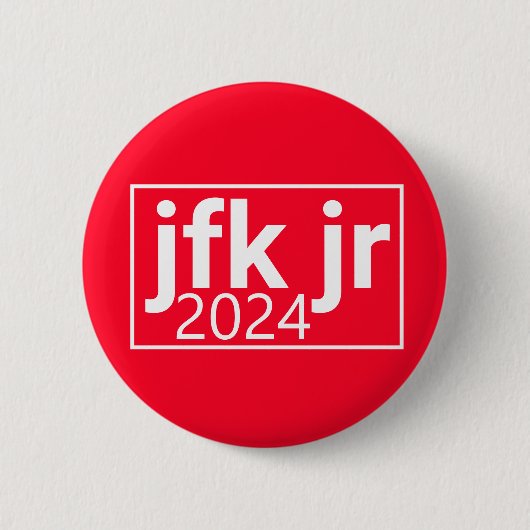 JFK, jr. 2024 Ronde Button 5,7 Cm (Voorkant)