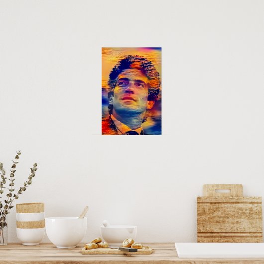 JFK Jr. - Island Sunset - Poster (Keuken)
