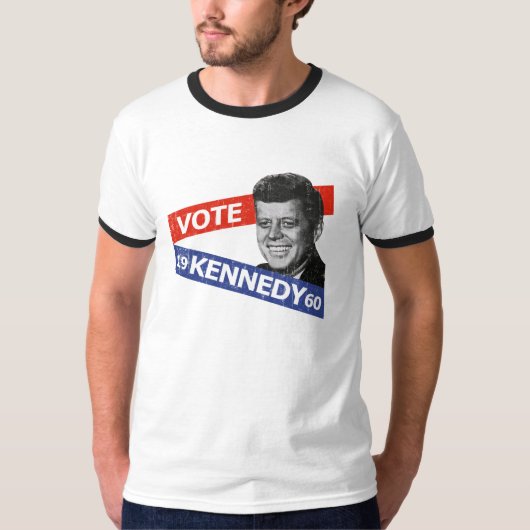 JFK Kennedy 1960 T-shirt (Voorkant)