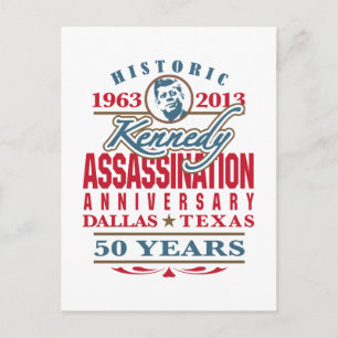 JFK Kennedy Assassination Jubileum 1963 - 2013 Briefkaart