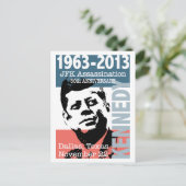 JFK Kennedy Assassination Jubileum 1963 - 2013 Briefkaart (Staand voorkant)