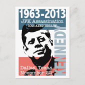 JFK Kennedy Assassination Jubileum 1963 - 2013 Briefkaart (Voorkant)