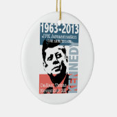 JFK Kennedy Assassination Jubileum 1963 - 2013 Keramisch Ornament (Rechts)