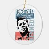 JFK Kennedy Assassination Jubileum 1963 - 2013 Keramisch Ornament (Links)