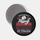 JFK Kennedy Assassination Jubileum 1963 - 2013 Magneet (Voorkant / Achterkant)