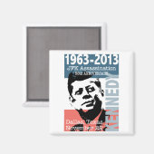 JFK Kennedy Assassination Jubileum 1963 - 2013 Magneet (Voorkant / Achterkant)