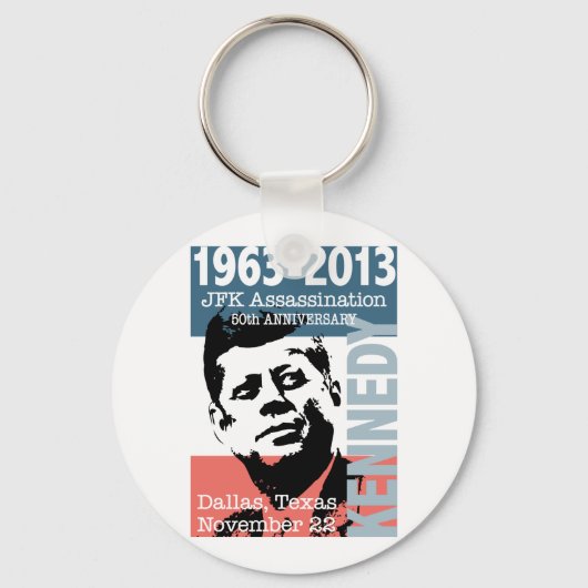 JFK Kennedy Assassination Jubileum 1963 - 2013 Sleutelhanger (Voorkant)