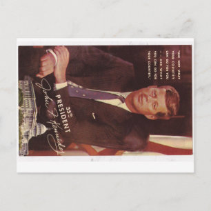 JFK Kennedy president Briefkaart