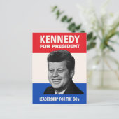 JFK Kennedy voor de campagne President 1960 Briefkaart (Staand voorkant)