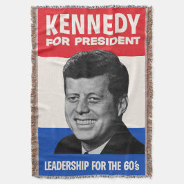  JFK Kennedy voor de campagne President 1960 Deken