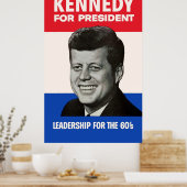  JFK Kennedy voor de campagne President 1960 Poster (Keuken)