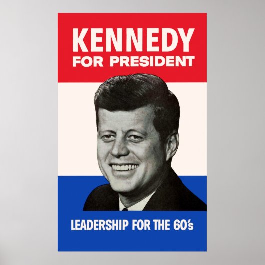  JFK Kennedy voor de campagne President 1960 Poster (Voorkant)