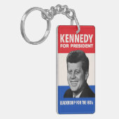  JFK Kennedy voor de campagne President 1960 Sleutelhanger (Voorkant Links)