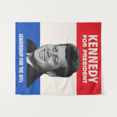  JFK Kennedy voor de campagne President 1960 Wandkleed (Voorkant (horizontaal))