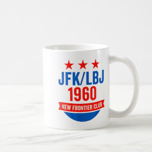 Jfk Lbj 1960 Nieuwe Grens John F Kennedy Campagne Koffiemok