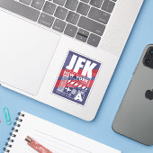 JFK luchthaven New York Sticker (Laptop met iPhone)