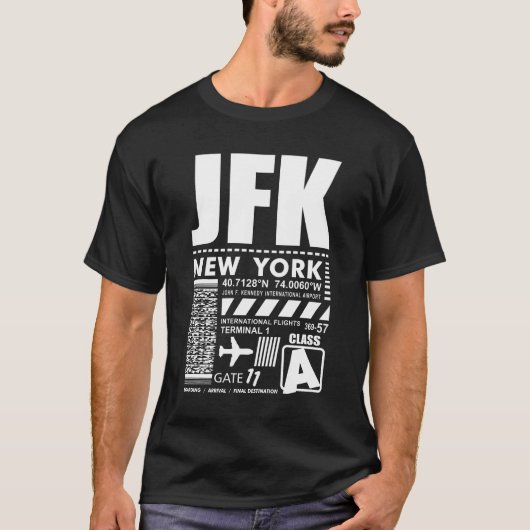 JFK luchthaven New York T-shirt (Voorkant)