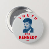JFK Memorial pin 1958 Ronde Button 7,6 Cm (Voorkant /achterkant)