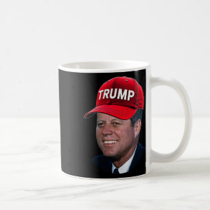 Jfk met Trump-hoed Funny John F Kennedy Meme Gr Koffiemok