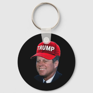Jfk met Trump-hoed Funny John F Kennedy Meme Gr Sleutelhanger
