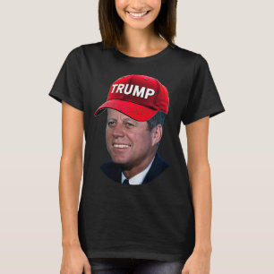 Jfk met Trump-hoed Funny John F Kennedy Meme Gr T-shirt
