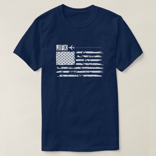 JFK New York luchthaven T-shirt (Design voorkant)