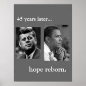 JFK/OBAMA-POSTER - HOPE REBORN POSTER (Voorkant)