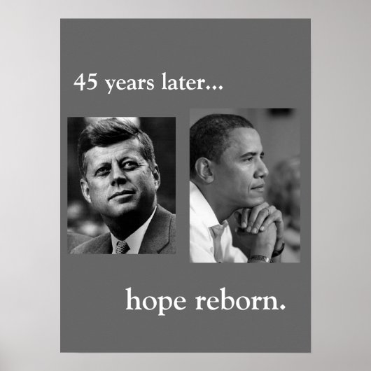 JFK/OBAMA-POSTER - HOPE REBORN POSTER (Voorkant)