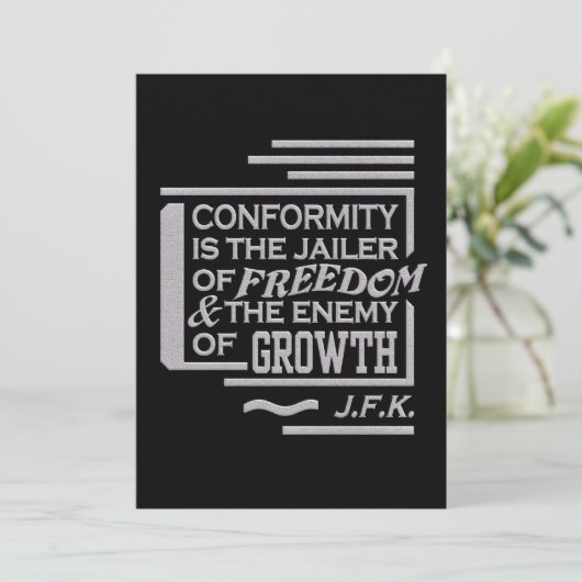 JFK-offerte Kaart (Staand voorkant)